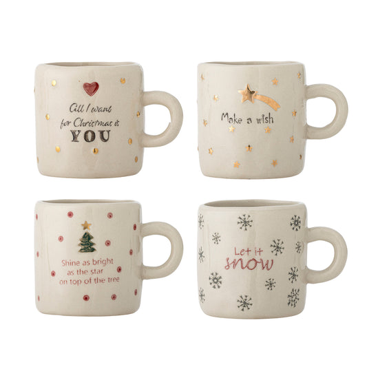 Bloomingville Christy Tasse, Multipack, Natur, Steingut