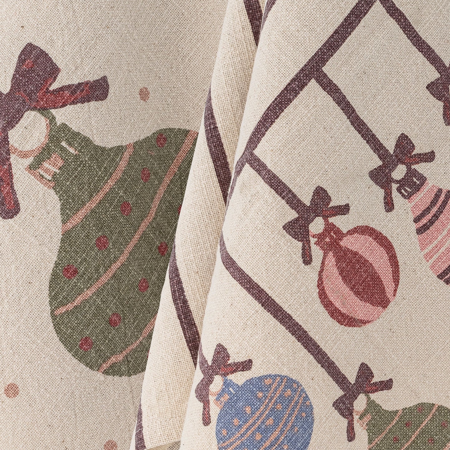 Bloomingville Ornamentia Küchenhandtuch, Bunt, Baumwolle OEKO-TEX®