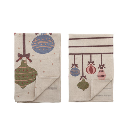 Bloomingville Ornamentia Küchenhandtuch, Bunt, Baumwolle OEKO-TEX®