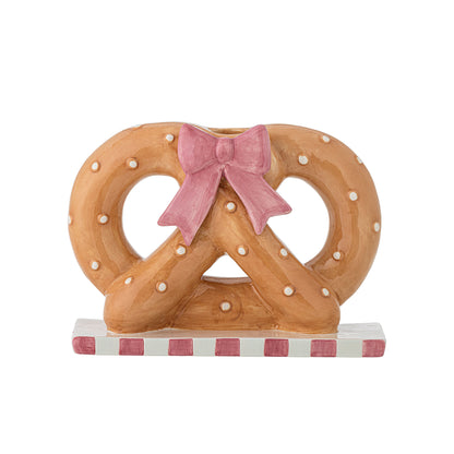Bloomingville Pretzie Kerzenhalter, Braun, Keramik