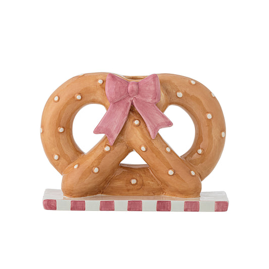 Bloomingville Pretzie Kerzenhalter, Braun, Keramik