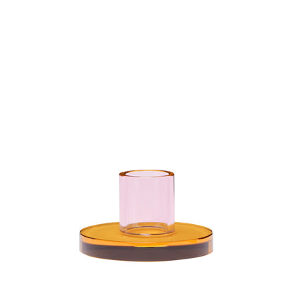 Hübsch Astra Kerzenhalter Small Rosa/Orange