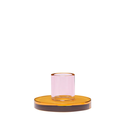 Hübsch Astra Kerzenhalter Small Rosa/Orange