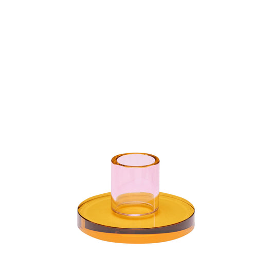 Hübsch Astra Kerzenhalter Small Rosa/Orange