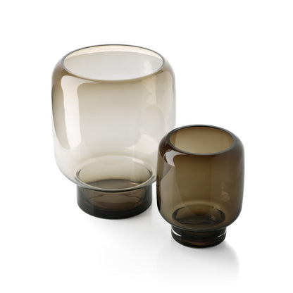 Die Smoky Cube Vase – Braun – S