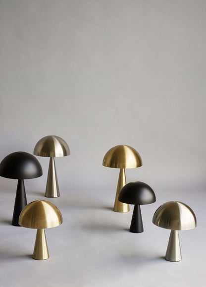 Hübsch Mush Tischlampe Mini Nickel