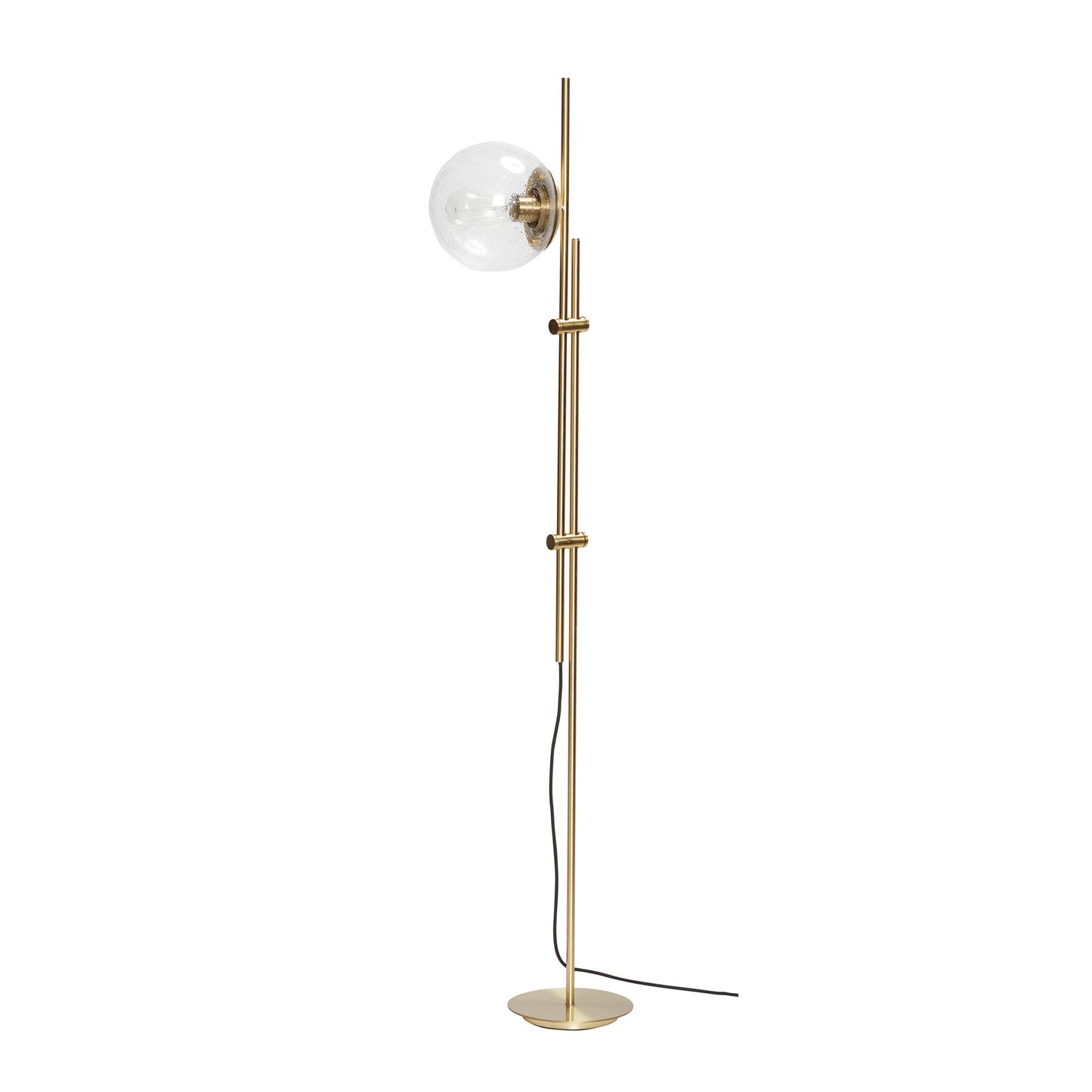 Hübsch Bubble Stehlampe Messingfarben