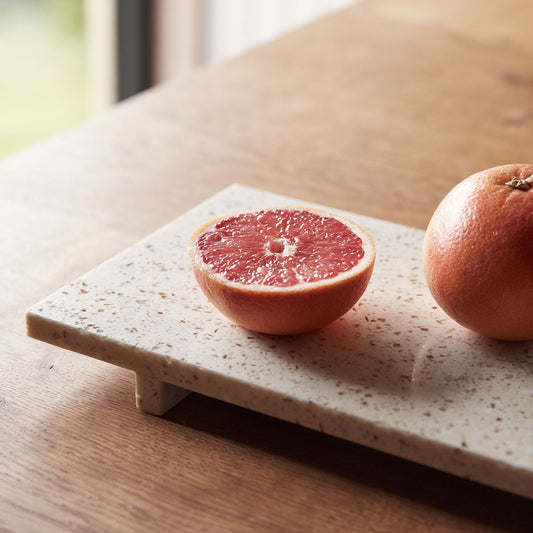 Hübsch Stone Tablett Terrazzo