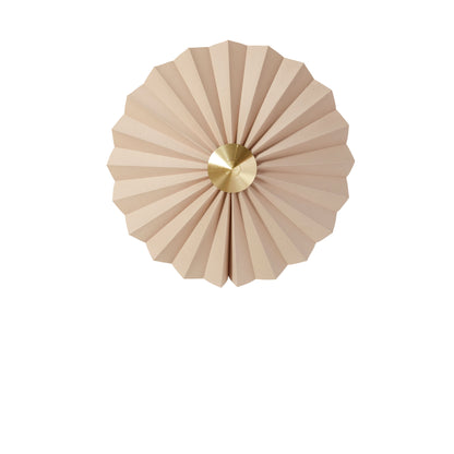 Hübsch Pliss Wandleuchte Beige