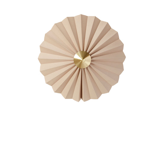 Hübsch Pliss Wandleuchte Beige