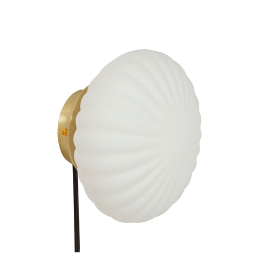 Hübsch Kumu Lampe Ø18 Weiß