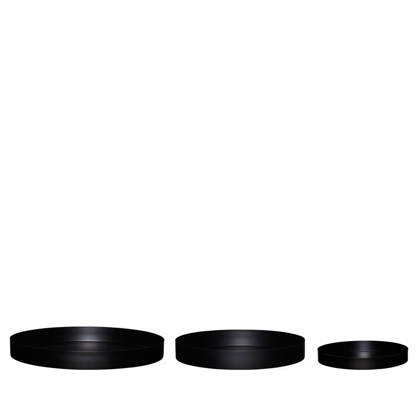 Hübsch Embrace Untersetzer Schwarz (3er Set)