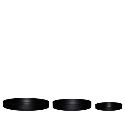 Hübsch Embrace Untersetzer Schwarz (3er Set)