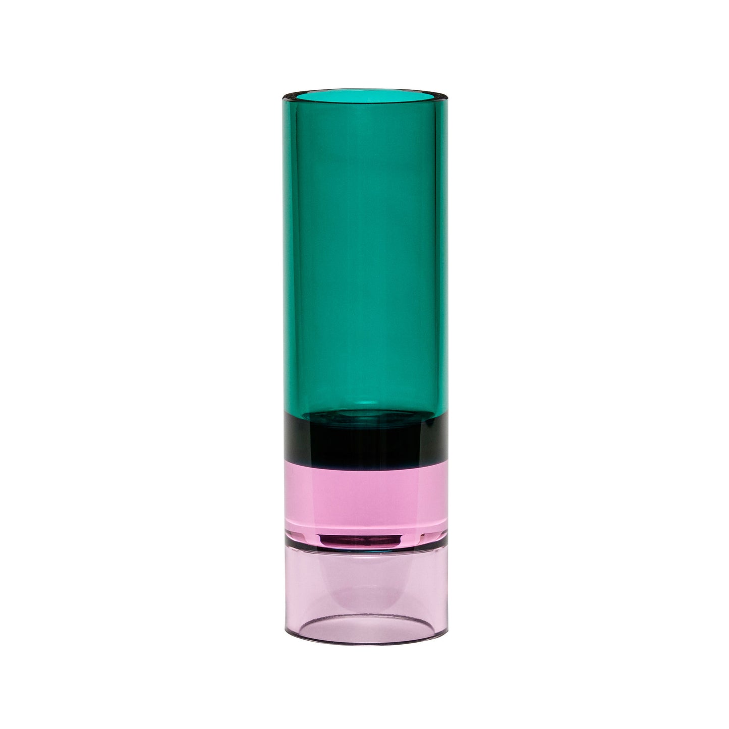 Hübsch Astro Teelichthalter Grün/Rosa