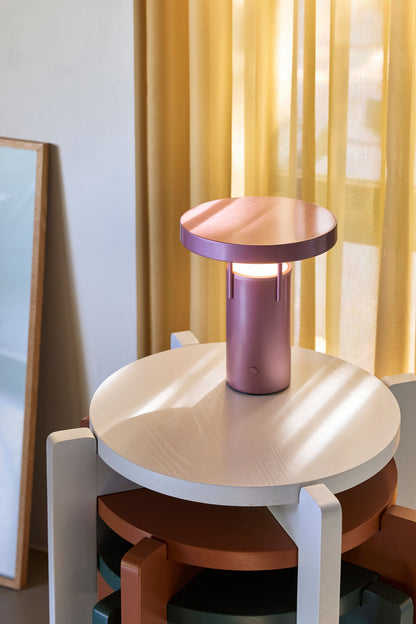 Hübsch BringMe Tragbare Lampe Mini Metallic Rosa