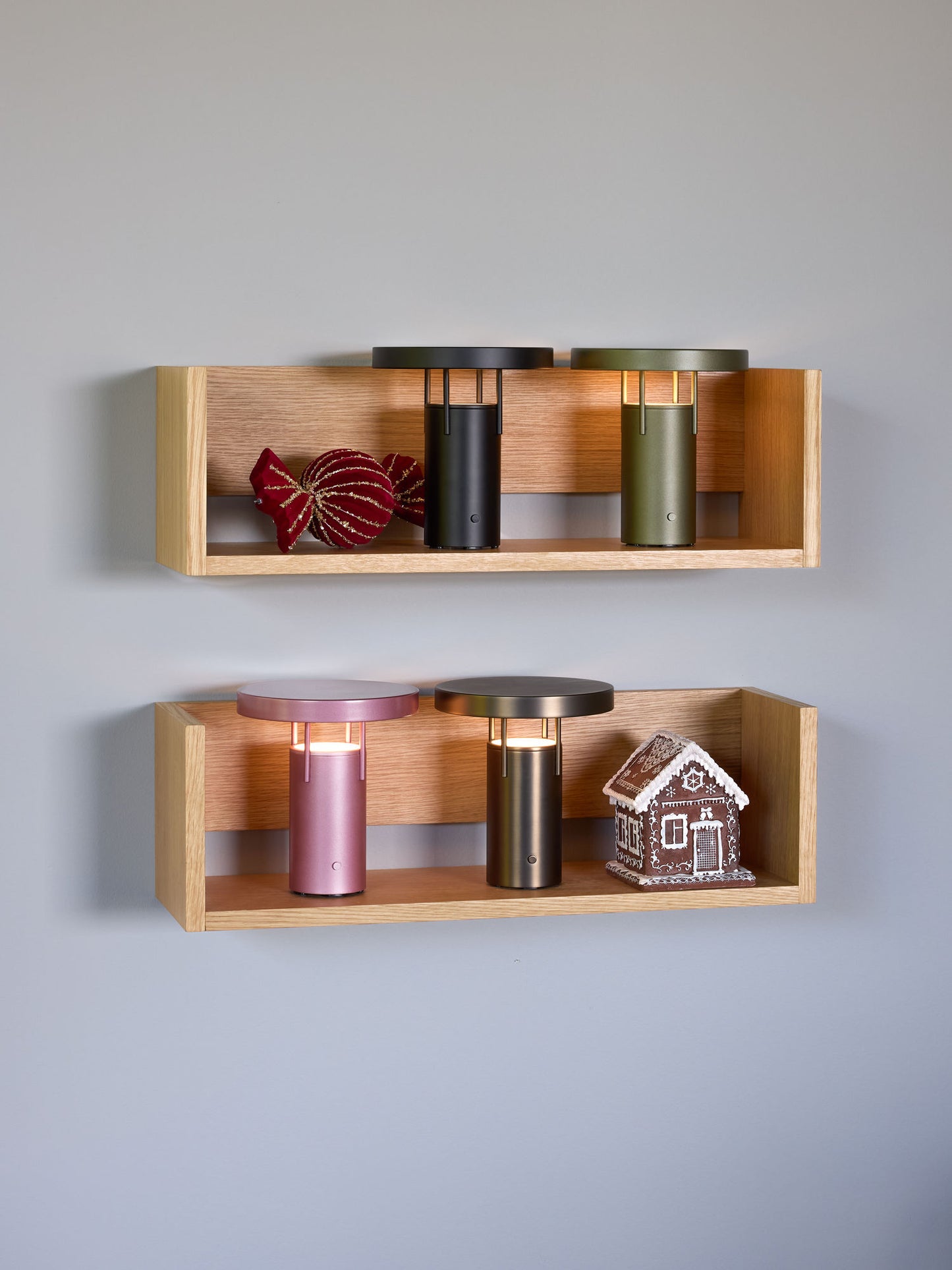 Hübsch BringMe Tragbare Lampe Mini Metallic Rosa