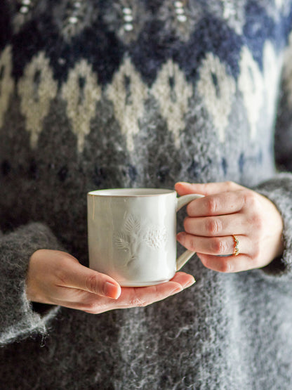 Bloomingville Winter Tasse, Natur, Steingut