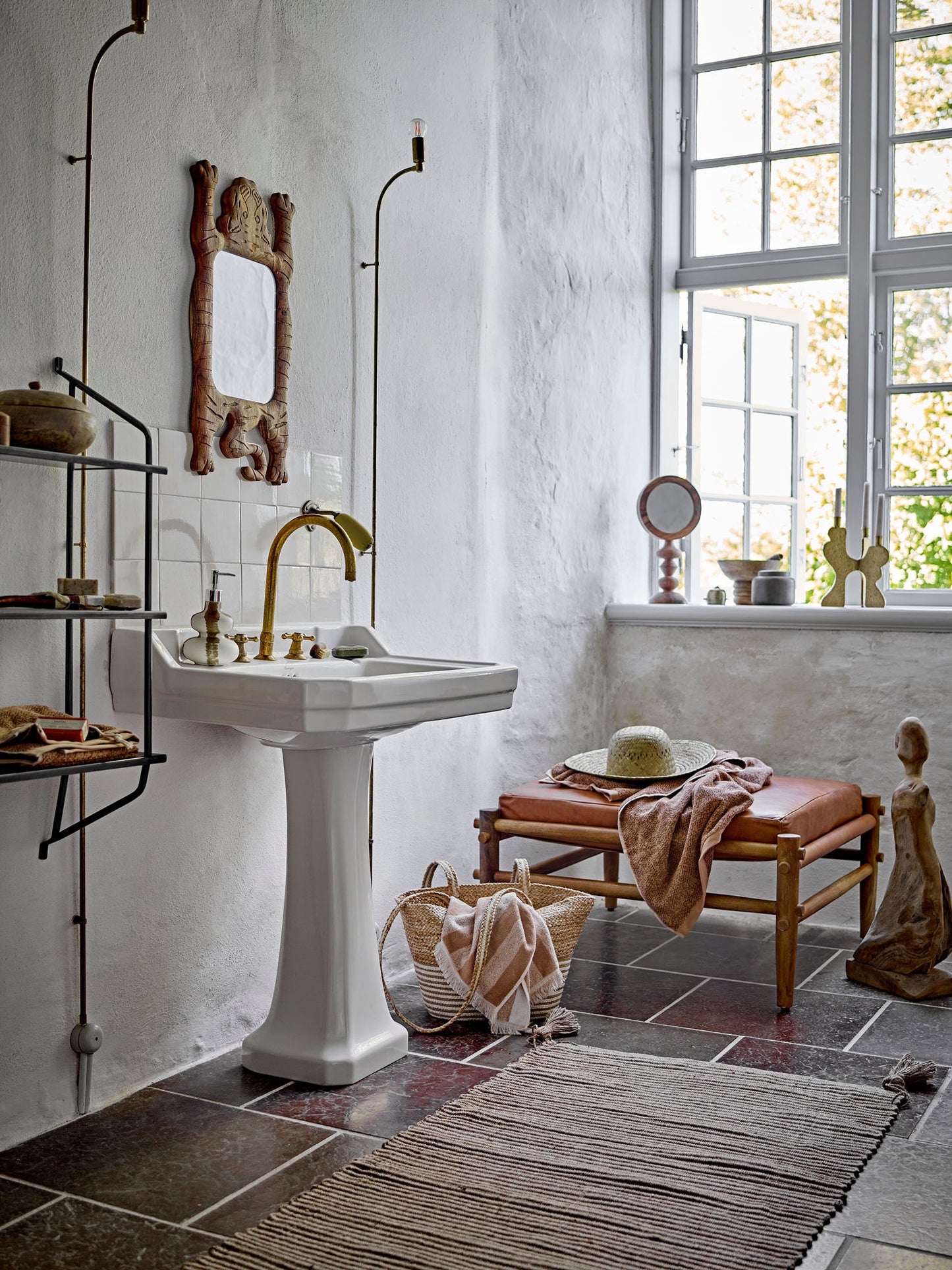 Bloomingville Kahla Handtuch, Braun, Baumwolle
