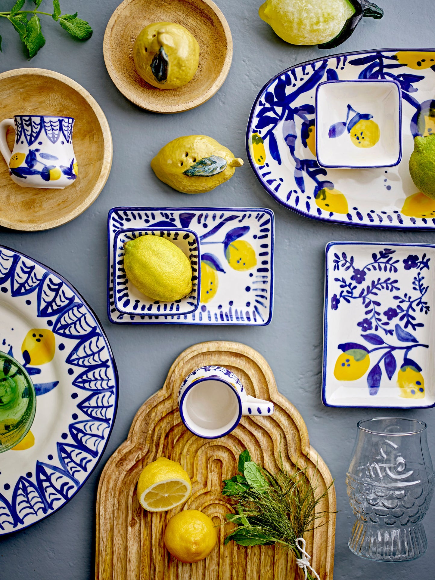 Creative Collection Maxima Teller, Blue, Steingut