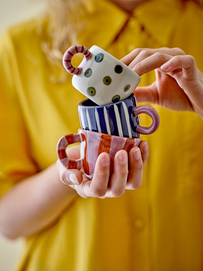 Bloomingville Nini Tasse, Blau, Steingut