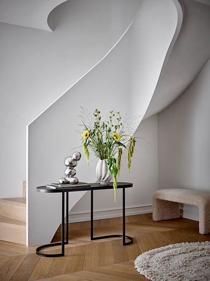 Bloomingville Cove Vase, Weiß, Steingut