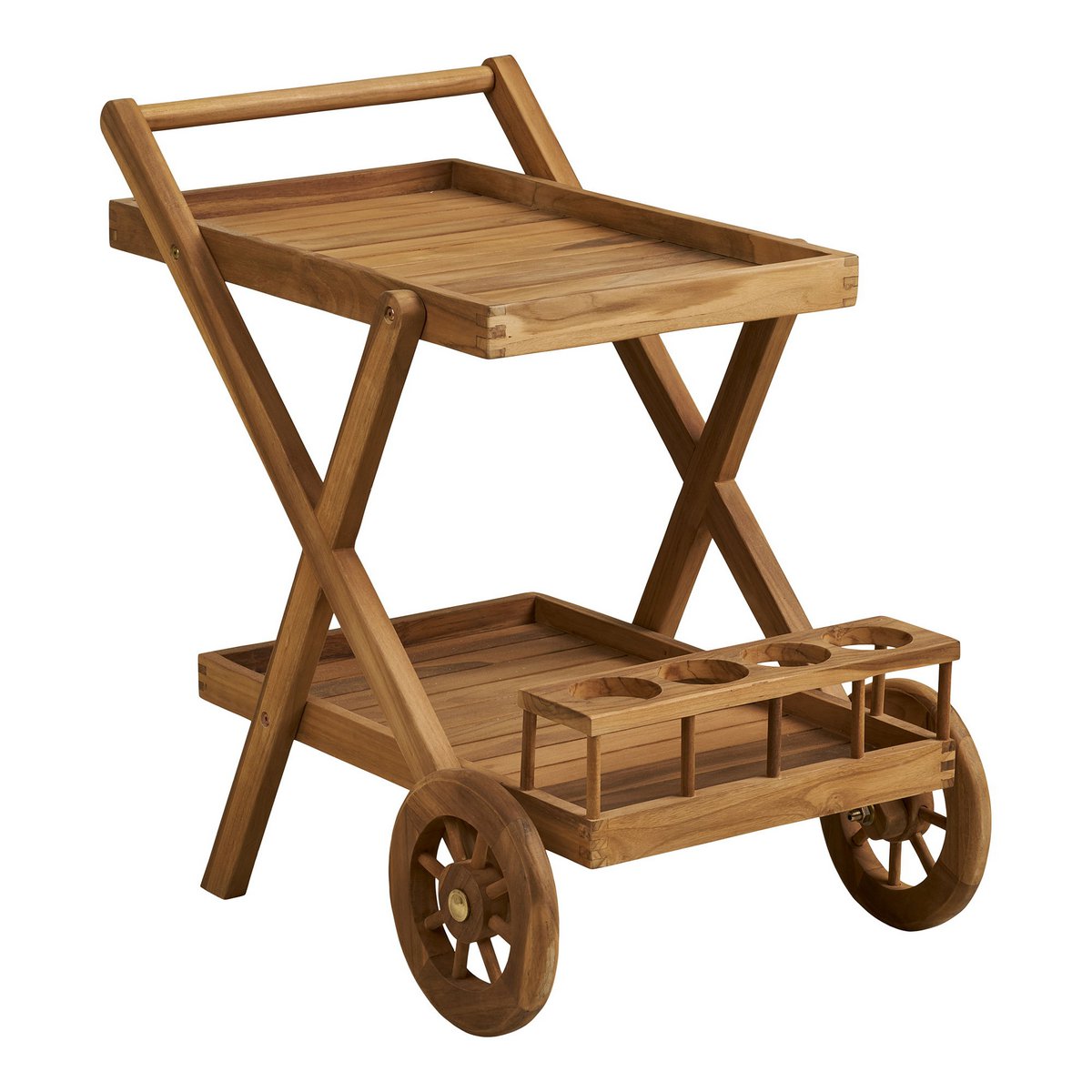 Pasaku Barwagen, Teakholz natur