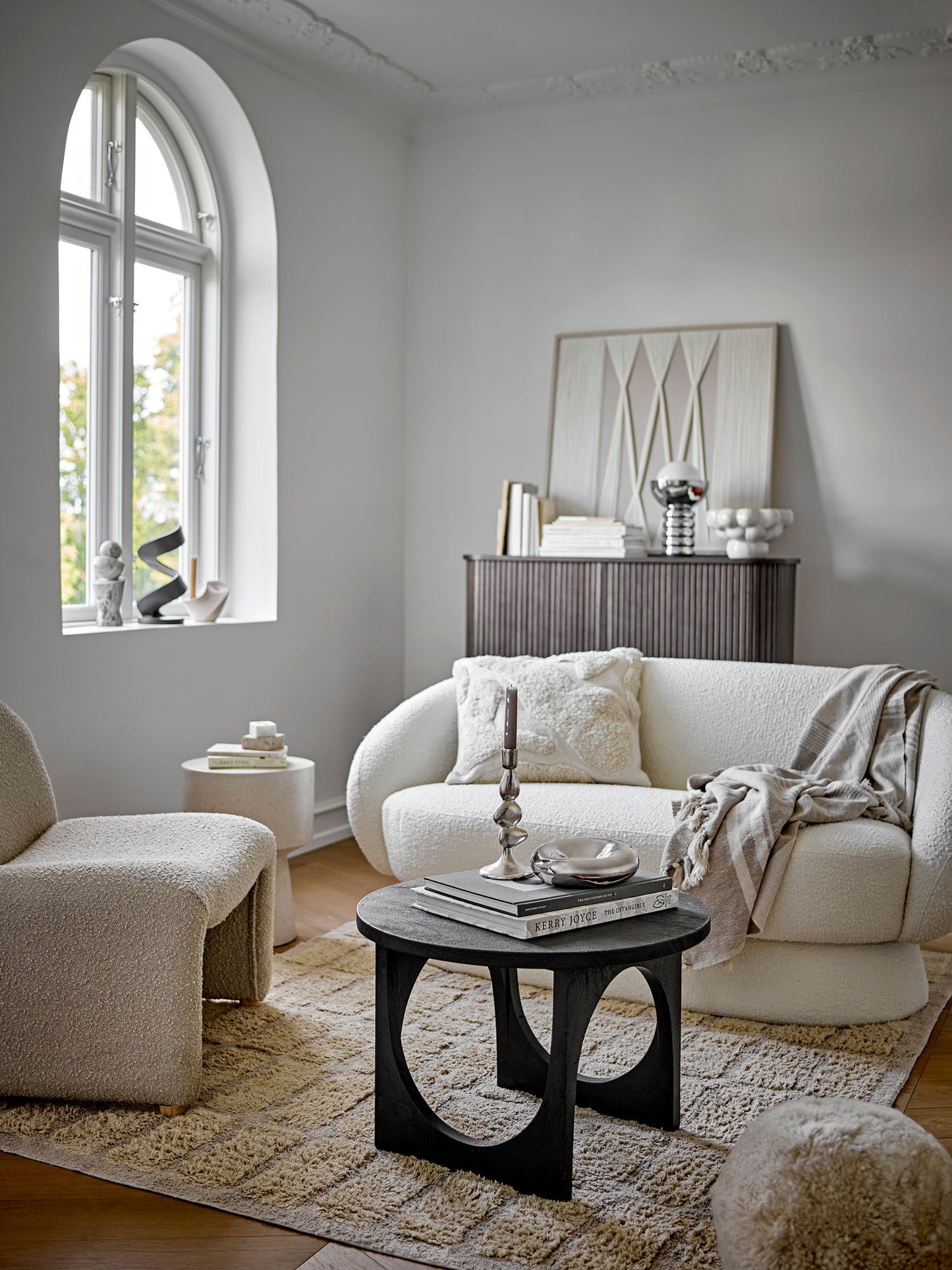 Bloomingville Shine Schale, Silber, Steingut