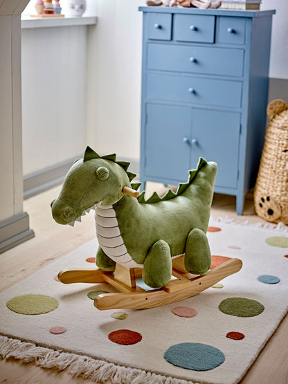 Bloomingville MINI Arnie Rocking Toy, Crocodile, Grün, Polyester