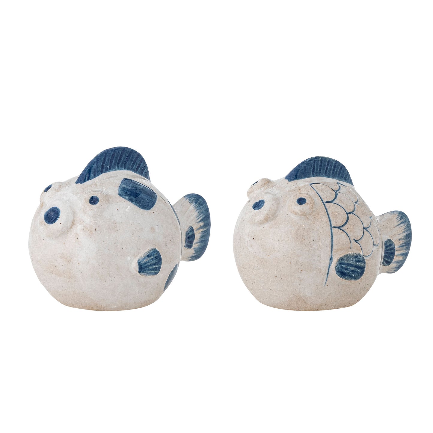 Bloomingville Fugu Salz- und Pfefferset, Blau, Steingut