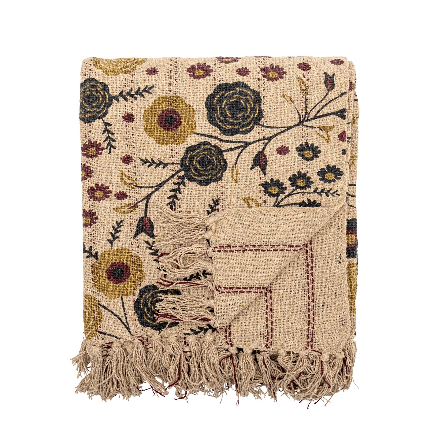 Bloomingville Eydis Decke, Bunt, Recycelte Baumwolle
