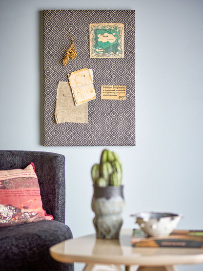 Bloomingville Rivalta Pinnwand, Schwarz, MDF