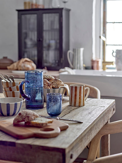 Tabby Trinkgläser, Blau, 4er Set