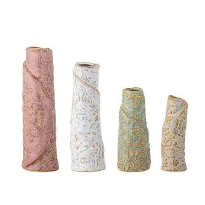 Bloomingville Temple Vase, Bunt, Steingut