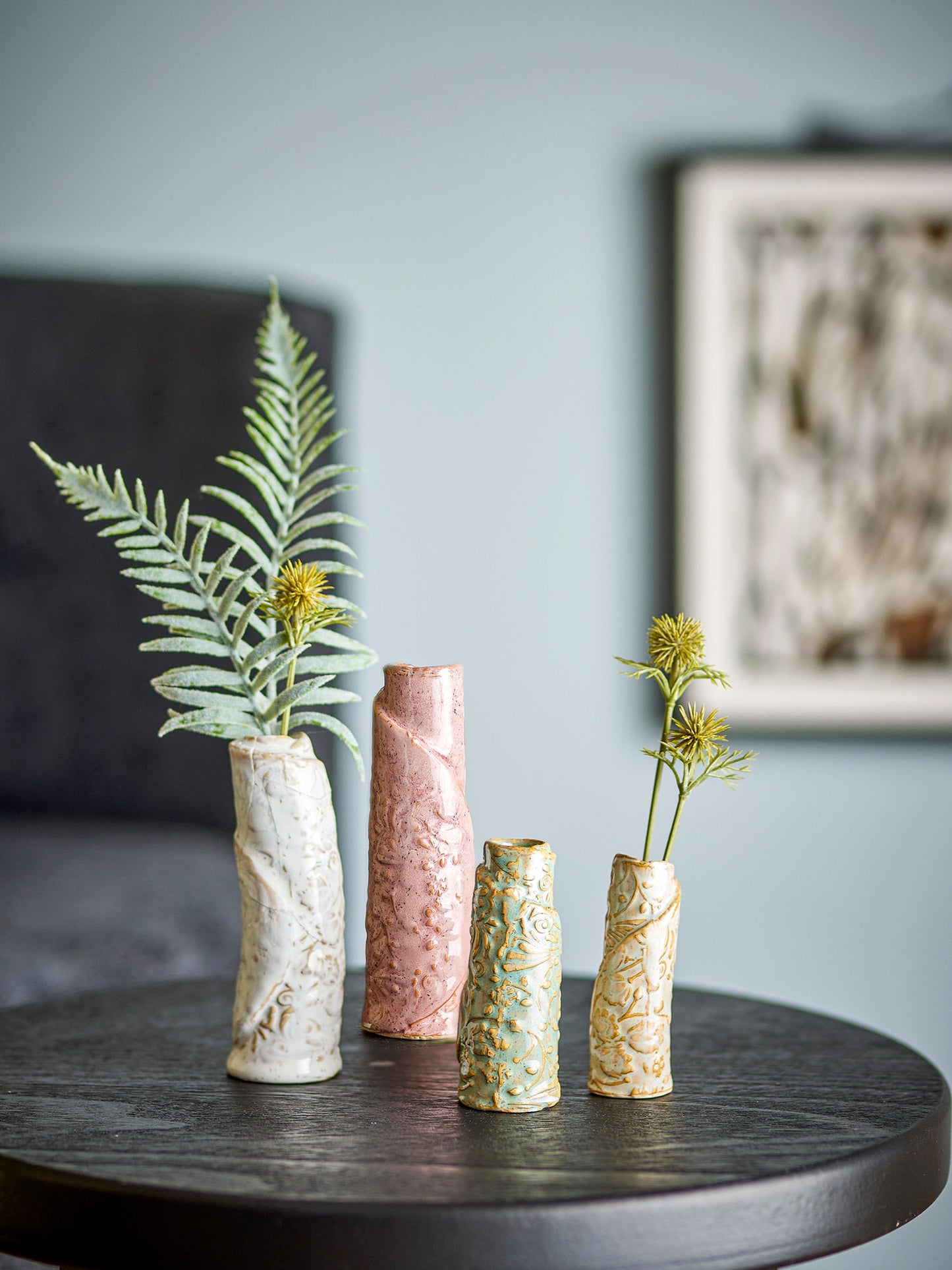 Bloomingville Temple Vase, Bunt, Steingut