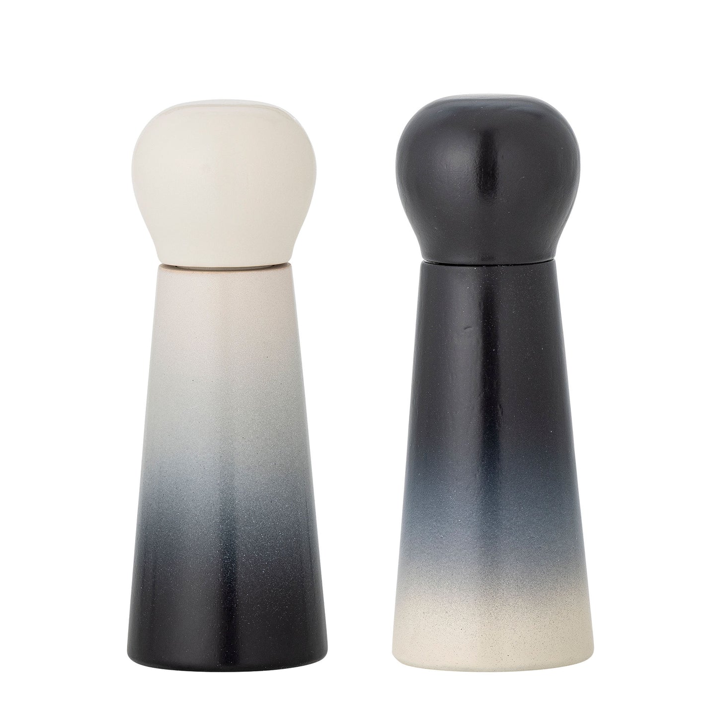 Bloomingville Hyman Salz- und Pfeffermühle, Schwarz, Gummibaumholz