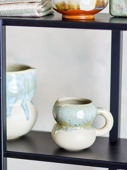 Bloomingville Luna Becher, Blau, Steingut