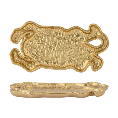 Bloomingville Lester Tablett, Gold, Gusseisen