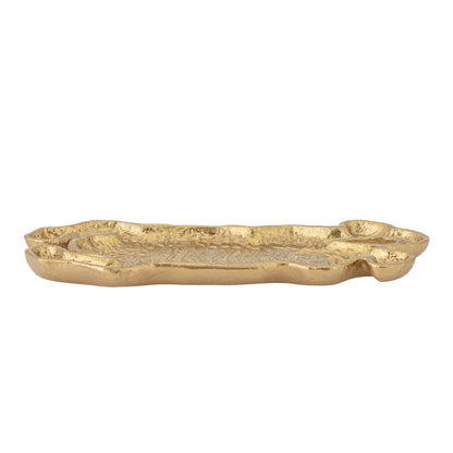 Bloomingville Lester Tablett, Gold, Gusseisen