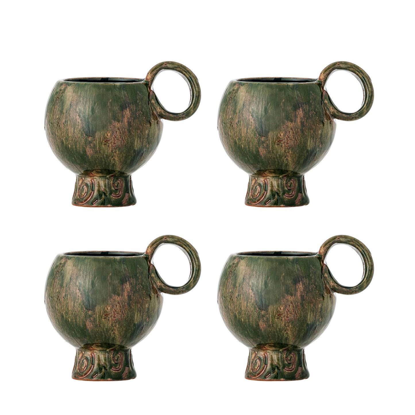 Bloomingville Avonlea Tasse, Grün 4er Set