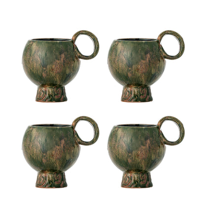 Bloomingville Avonlea Tasse, Grün 4er Set