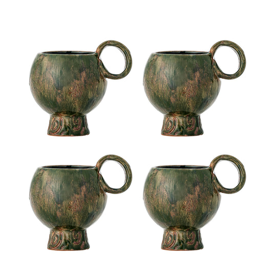 Bloomingville Avonlea Tasse, Grün 4er Set