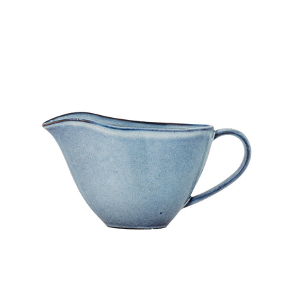 Bloomingville Sandrine Sauciere, Blau, Steingut