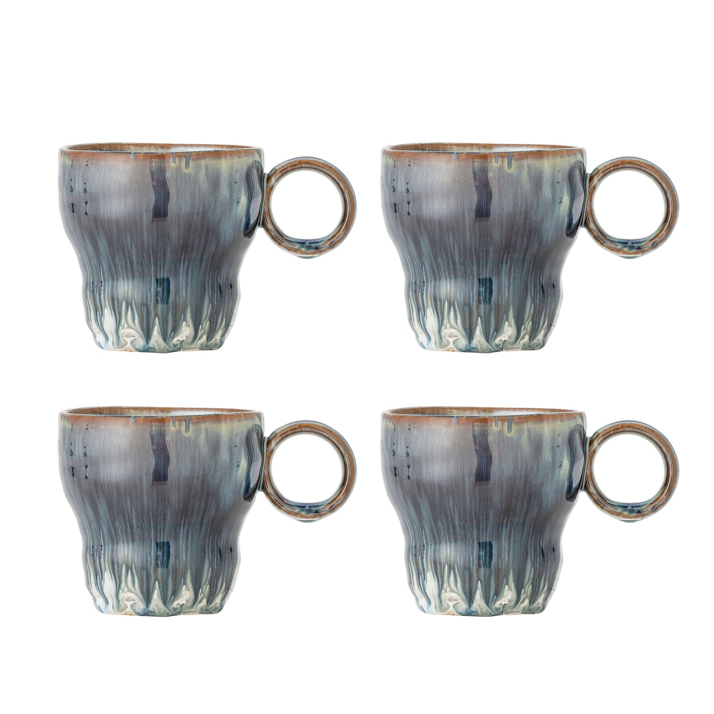 Bloomingville Nigel Becher, Blau 4er Set