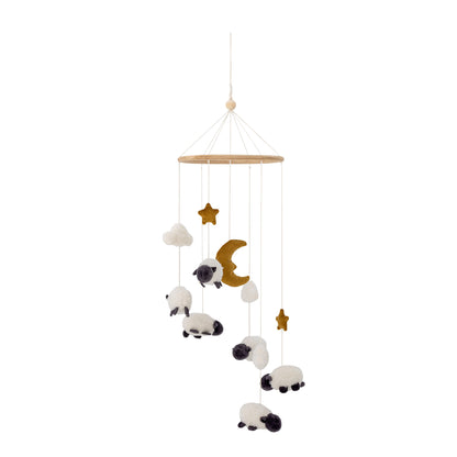 Bloomingville MINI Dolly Mobile, Weiß, Polyester