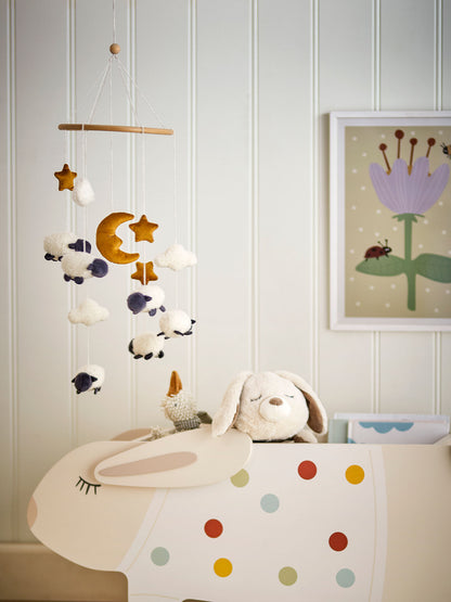 Bloomingville MINI Dolly Mobile, Weiß, Polyester