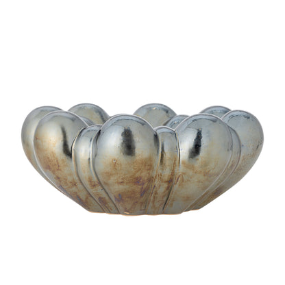 Bloomingville Sheeran Schale, Silber, Steingut