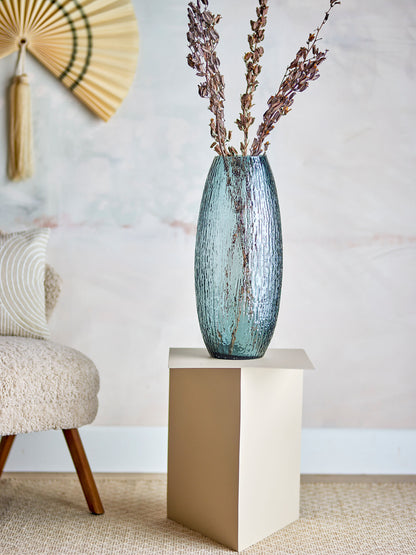 Bloomingville Brock Vase, Grau, Glas