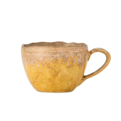Bloomingville Milani Tasse, Gelb, Steingut