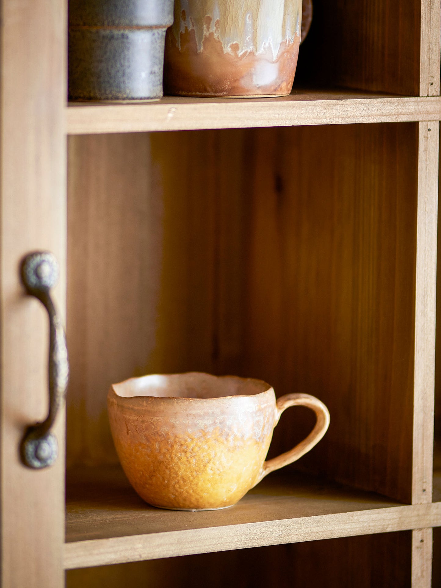 Bloomingville Milani Tasse, Gelb, Steingut