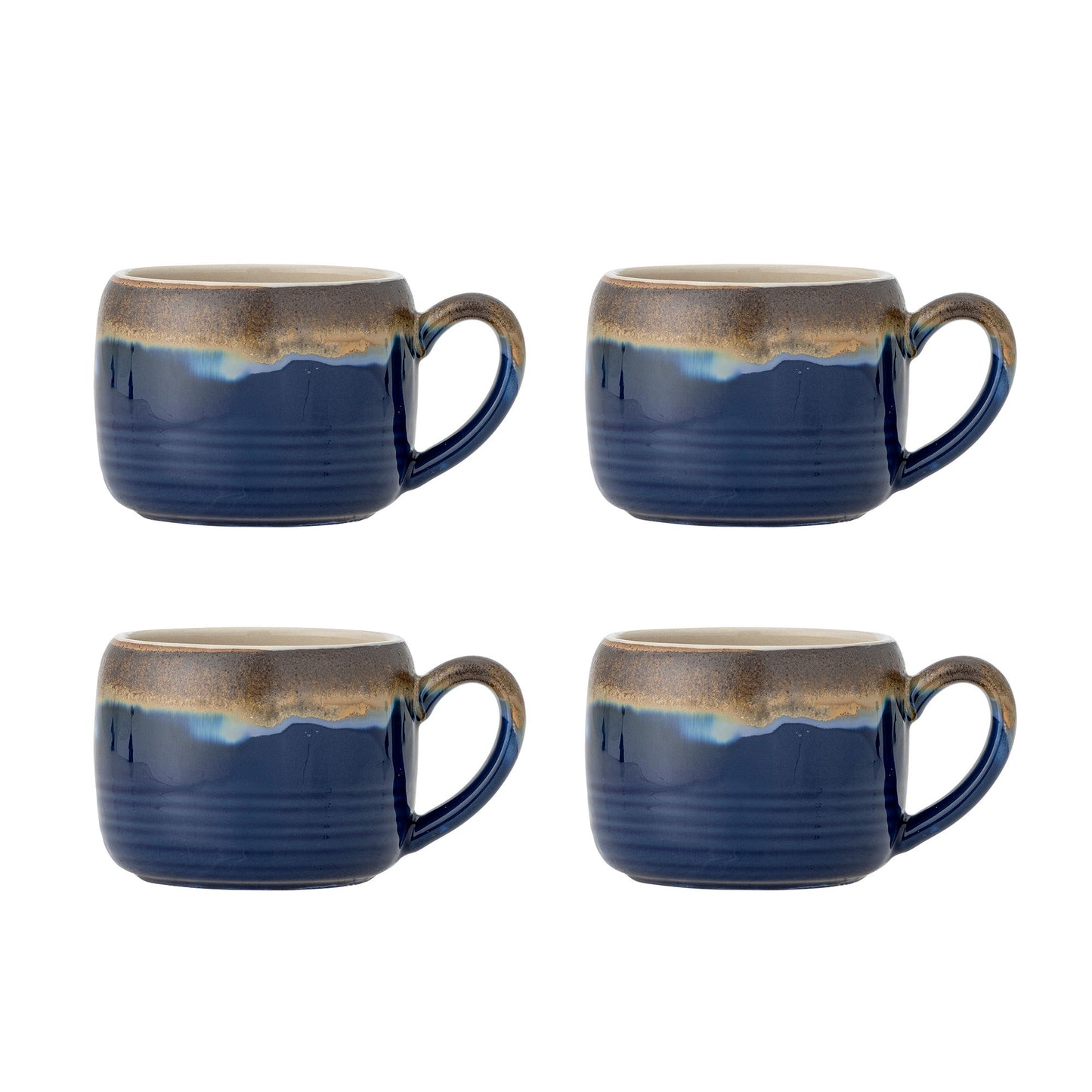 Bloomingville Sheen Tasse, Blau 4er Set